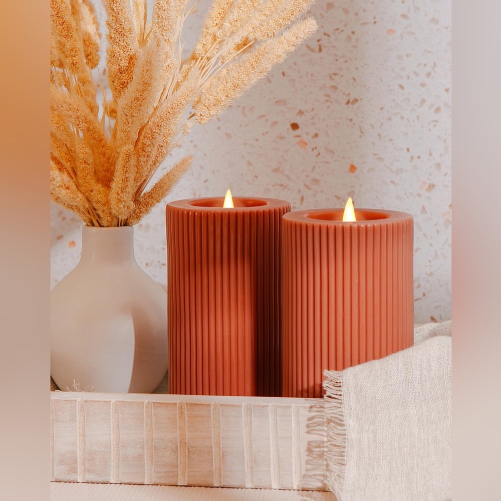 Simply Collected Flickering Flameless Candles With Remote Battery Operated 3D